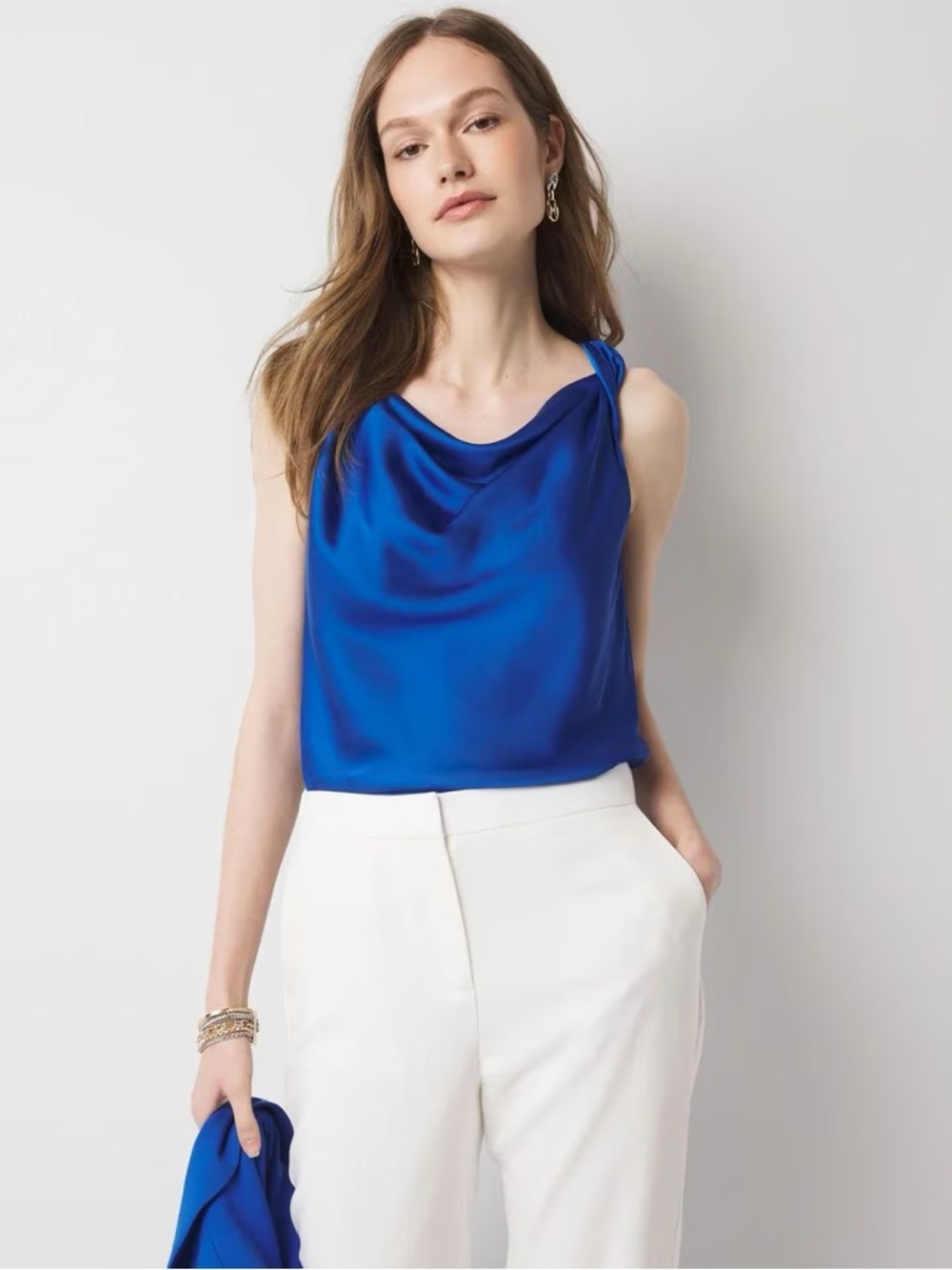 Satin Draped Shell